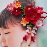 【受注制作品】 七五三 髪飾り 成人式 つまみ細工
