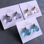 2way つけっぱなし サージカルステンレスの雫ピアス💎雫チャームは取り外し可能💎サージカルステンレス💎チタンピアス 樹脂ピアス 金属アレルギー対応 つけっぱなし ピアス