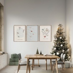 【お得な3枚セット】冬の景色のポスター  インテリアポスター　A4サイズ〜