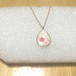桜のティアドロップネックレス
