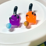 ハロウィン 蓄光にゃんこ2点セット（パーツのみ）