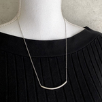 ロングパイプ ネックレス allサージカルステンレス 55cm[シルバー]