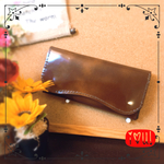 【８月送料無料】こだわり手縫い！やわ革ツヤツヤレザー長財布！