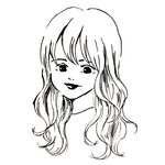 おしゃれな似顔絵アイコン♪大人可愛いデザイン