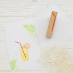 ストローのはんこ(左向き)
