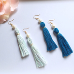 小顔効果抜群♡タッセルピアス