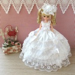 リカちゃん お姫様ドレス 一点物☆ ホワイト