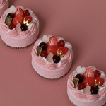 ミニチュア　ハートのプリンセスケーキ