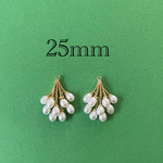 importアクリルパールチャーム　ゴールド　2個入り