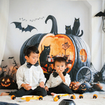 ［数量限定］🐈‍⬛🖤黒猫とハロウィンパーティーマット / おうちスタジオ /おうちフォトに