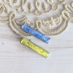 瞬く星のミニクリップ　青黄