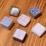 強力マグネット！宝石みたいなマグネット　ブルー＆ホワイト＆クリア　パヴェジュエルモザイクタイル　かわいい　おしゃれ　内祝い　プチギフト