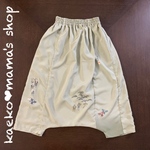 サルエルパンツ✿総丈80㎝✿黒留袖✿和モダン（着物リメイク）