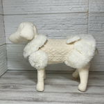 （再)犬服生成りアラン風ニットワンピース