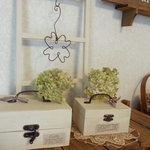 【再販】＊リメイク収納BOX（L）（オフホワイト）ナチュラル雑貨＊