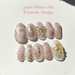 ＮＯ.３１６✳︎Pearl ribbon frill 🎀FurisodeDesign