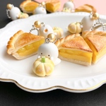 【送料込】パンプキンアップルパイとおばけマシュマロのボールチェーン