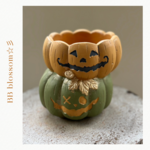 《2024★新作★ハロウィン》ジャックオーランタンポット24ダブルL 観葉植物 多肉植物 寄せ植え 小物入に 683