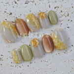【no.81】秋のはじまり金木犀ネイル