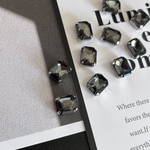 縫い付けビジュー クリアブラック 10個