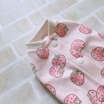 犬服SS いちごの初恋 ミルクピンク バックオープン(背中開き)✨送料無料✨