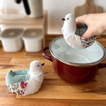 小鳥の鍋つかみ＊アートグリーン