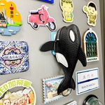 キーケース 限定ハンドメイド「Orcas 鯱鯨」犽ハンドメイド製品オリジナルデザイン レザーキーバッグ