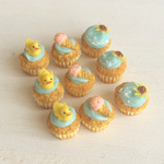 ドールハウス☆ミニチュア☆アヒルのカップケーキ3種1☆