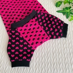 犬服 ハートだらけ〜♡ビビットピンクなラグランT♡バレンタインにぴったり♪