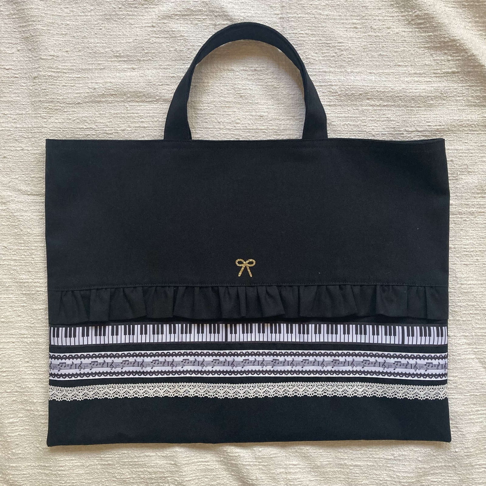 ハンドメイド　オーダー　音符　ランチョンマット　レッスンバッグ　巾着袋　など ハンドメイド オーダー 音符 ランチョンマット レッスンバッグ 巾着袋