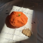 ハロウィン　かぼちゃ帽子　フェルト