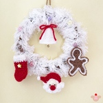 アレンジできるクリスマスリース🎄🎅　手編み