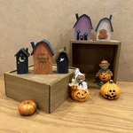 🎃ハロウィン#3【 木製インテリア雑貨 】 かぼちゃ おばけ 置物 小物 雑貨 インテリア雑貨 木製 雑貨 インテリア