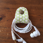 コードホルダー（ドットライトグリーン）