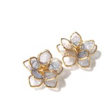 【PlasticFlowers】小さな蒼花ピアス/イヤリング