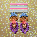シャンデリアレースピアス