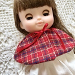 ソランちゃんのお洋服☆ ウールのポンチョ