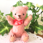 7.5センチ「ぴんくちゃん」ミニチュアテディベア