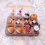 ✨ラスト1セット✨👻happy halloween👻　ハロウィンスイーツセット ミニチュアスイーツ ミニチュアフード ミニチュアパン ハロウィンセット