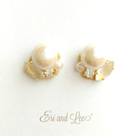 結婚式*クリスマス♡大きなコットンパールのピアス/イヤリング