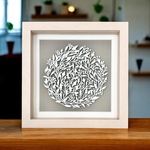 額装切り絵『doily』