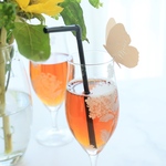 オシャレに乾杯🥂ビアグラス　ポーセラーツガラス作品