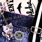 ma様ご予約同梱5作品/まんまるおめめのサバトラ猫ちゃん/大きめアクリル両面プリントチャーム/バッグチャーム/キーホルダー/RUBEN/検索