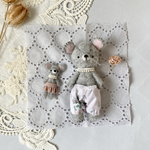 ネズミちゃんのお友達セット(羊毛フェルト)