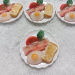 厚切りベーコンエッグプレート☆ミニチュア