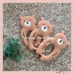 ☆出産祝い☆silicon kumasan  hakgatame☆シリコン歯固め☆ジャブジャブ洗えます☆赤ちゃんおもちゃ☆赤ちゃんプレゼント♪☆新生児☆出産祝い☆ヘアクリップ プレゼント中🧸