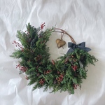 christmas wreath " red fruits " プリザーブドリース クリスマスリース プリザーブドグリーン