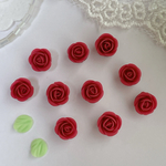 薔薇　樹脂粘土　ネイルサイズ    パーツ  17  ボルドー