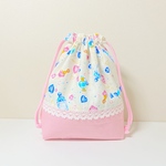  【お名前刺繍無料サービス】★ 給食袋（巾着）