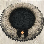 BLACK ハロウィンカフェマット🎃犬用 円形（直径51㎝）